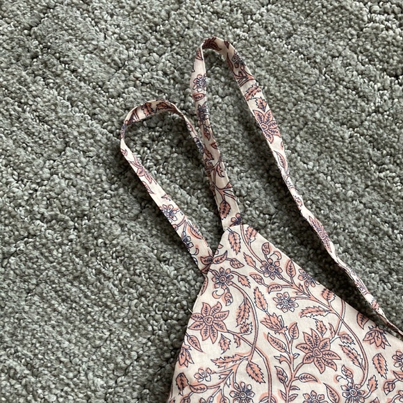 Banana Republic Factory Pink Boehme Tiered Midi Dress - Picture 6 of 7